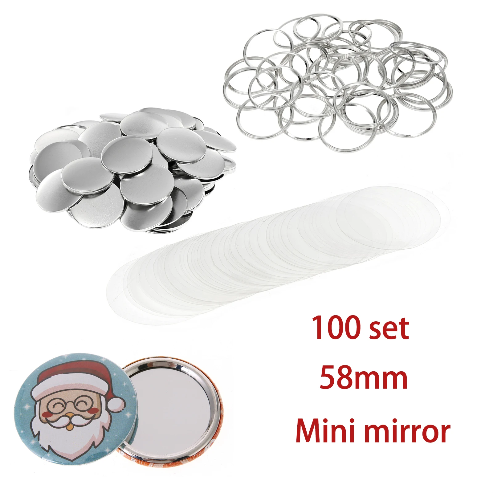 100set 58mm Blank Pin Button B - đánh giá và giá Button Badge Blank